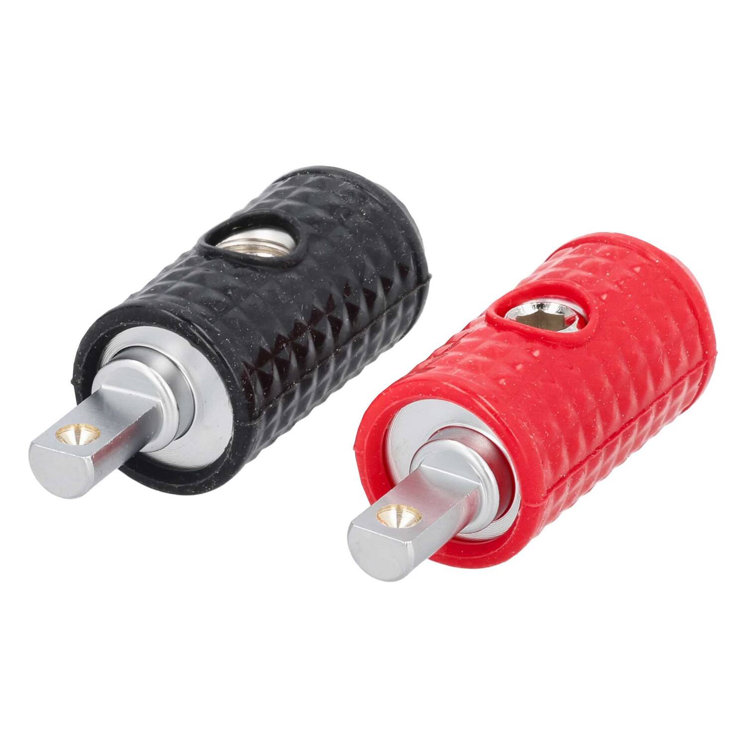 Front. Install Bay - IBWRD04P Single 0 AWG to 4 AWG Amplifier Input Wire Reducer, Pair - Black/Red.