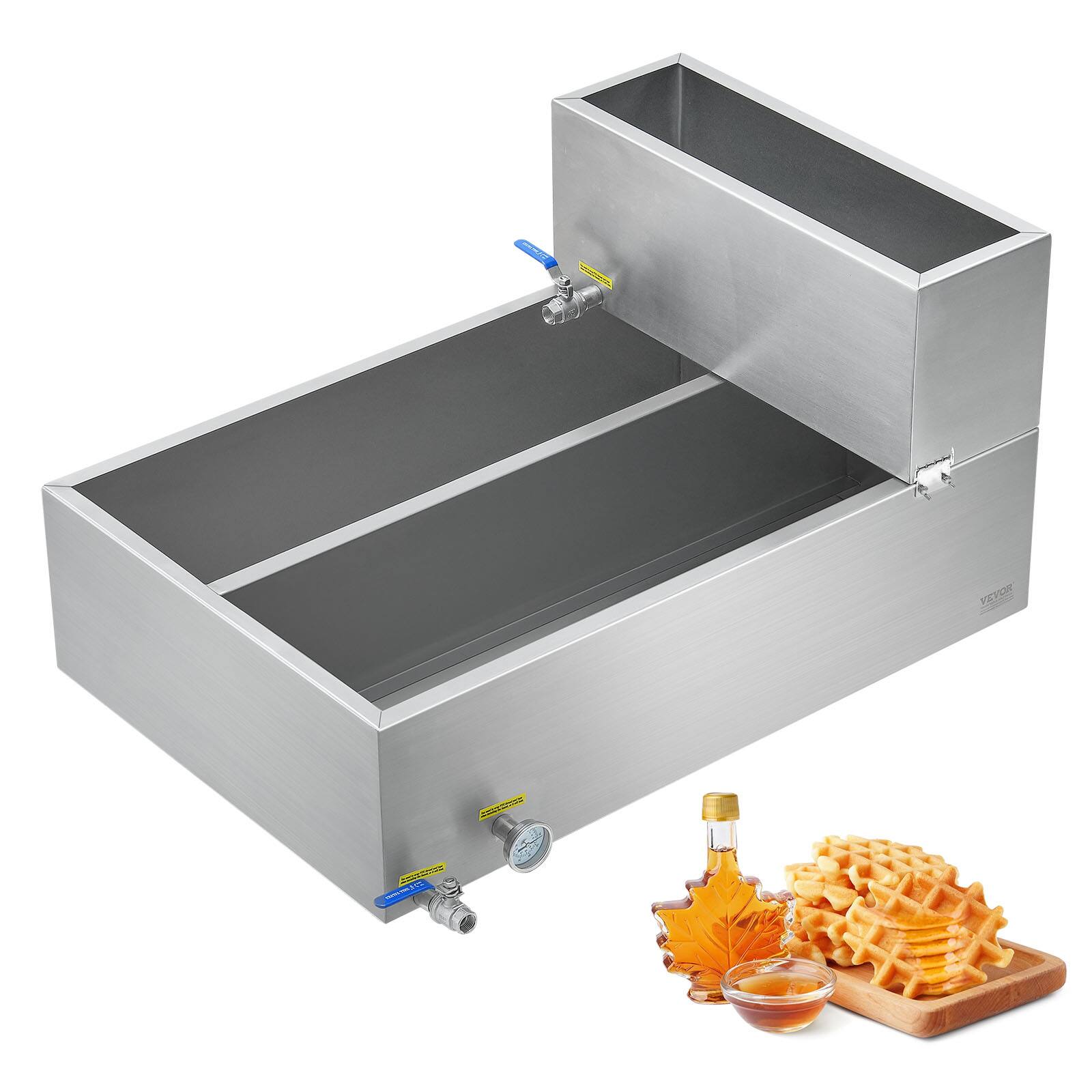 VEVOR - Maple Syrup Evaporator Pan, 35 Gallon, 509 Cups of 8.8oz Maple Syrup, Flat Evaporator Pan with Thermometer - Silver price history on PriceWatchPro