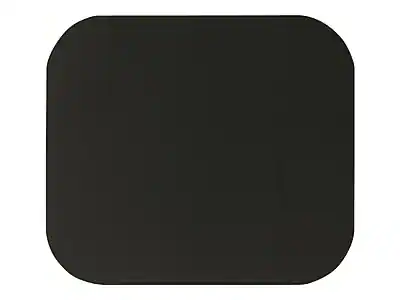 Front. Fellowes - Non-Skid Mouse Pad, Black - Black.