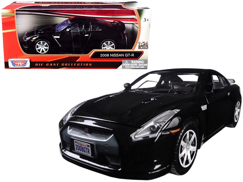 A 3+ 1:24 SCALE 2008 NISSAN GT-R MOTOR MAX DIE-CAST COLLECTION WARNING: CHOKING HAZARD Small parts Not for children under 3 years