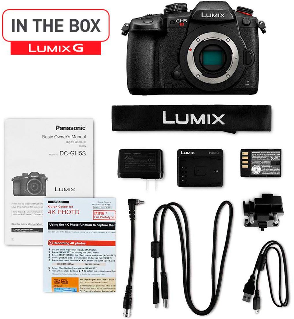 combinatie Schilderen Leidingen Panasonic LUMIX GH5S Mirrorless 4K Photo Digital Camera (Body Only) Black  DC-GH5S - Best Buy