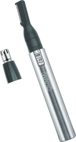Wahl - 2-in-1 Stainless Steel Lithium Pen Trimmer - Silver/Black