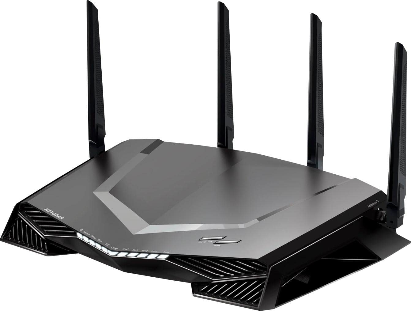 Left View: NETGEAR - Nighthawk Pro Gaming AC2600 Dual-Band Wi-Fi Router