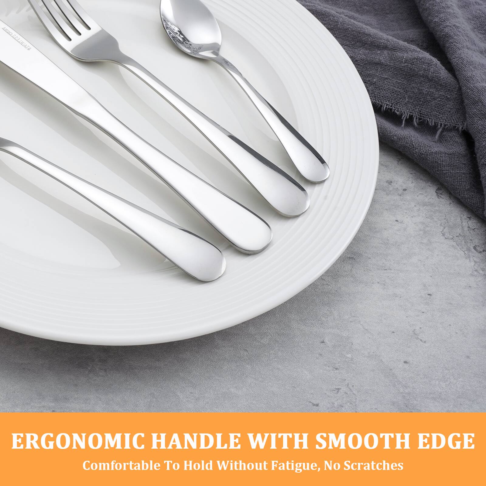 ERGONOMIC HANDLE WITH SMOOTH EDGE  
Comfortable To Hold Without Fatigue, No Scratches