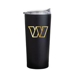 Logo Brands - Washington Commanders Black Foil 20oz. Powder Coat Tumbler - Multicolor