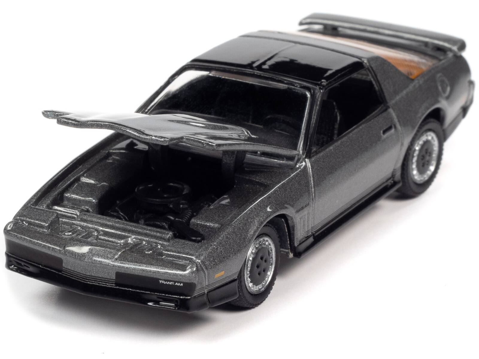 Alt View 1. Johnny Lightning - 1984 Pontiac Firebird T/A Silver Sand Gray Met. Limited Edition to 7418 pcs Worldwide 1/64 Model Car by Johnny Lightning.