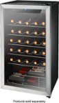 Front Zoom. Insignia™ - 29-Bottle Wine Cooler - Stainless Steel.