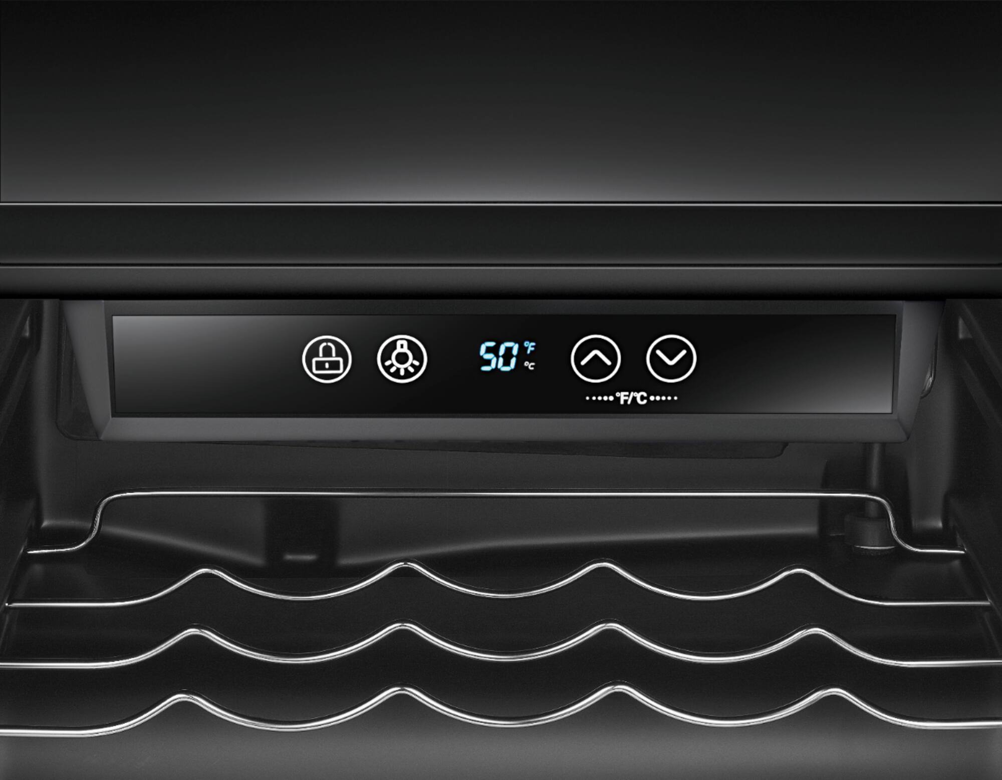 Zoom in on Alt View Zoom 15. Insignia™ - 29-Bottle Wine Cooler - Stainless steel.