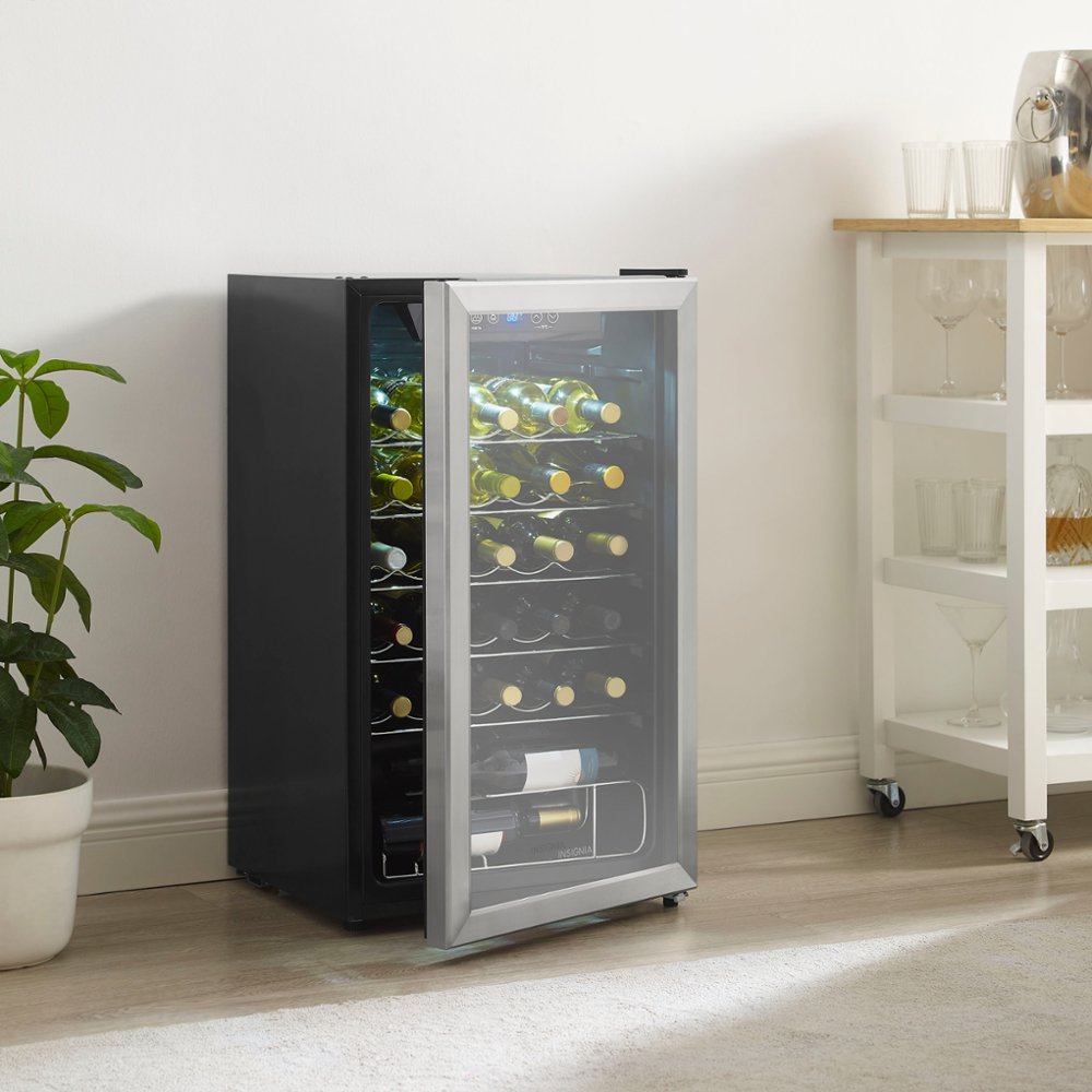 Zoom in on Alt View Zoom 20. Insignia™ - 29-Bottle Wine Cooler - Stainless steel.