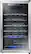 Left. Insignia™ - 29-Bottle Wine Cooler - Stainless Steel.