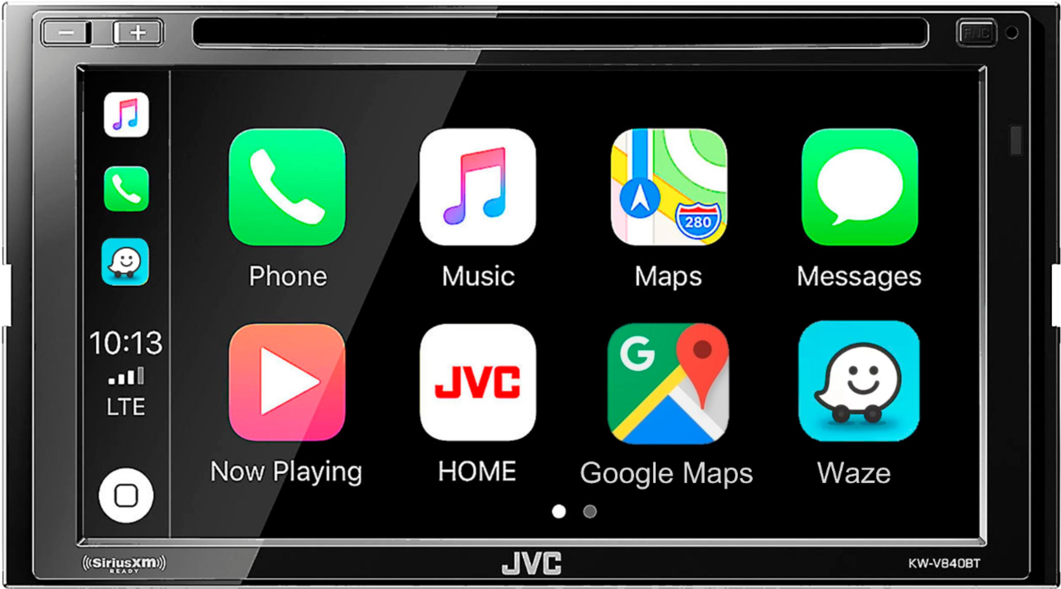 Best Buy Jvc 6 8 Android Auto Apple Carplay Built In Bluetooth In Dash Cd Dvd Dm Receiver Black Kw V840bt