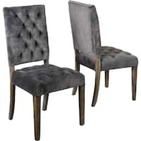 Hhgregg Dining Chairs Set Of 2 Best Le House Nadia Dining Chairs Set Of 2 Charcoal Front Zoom