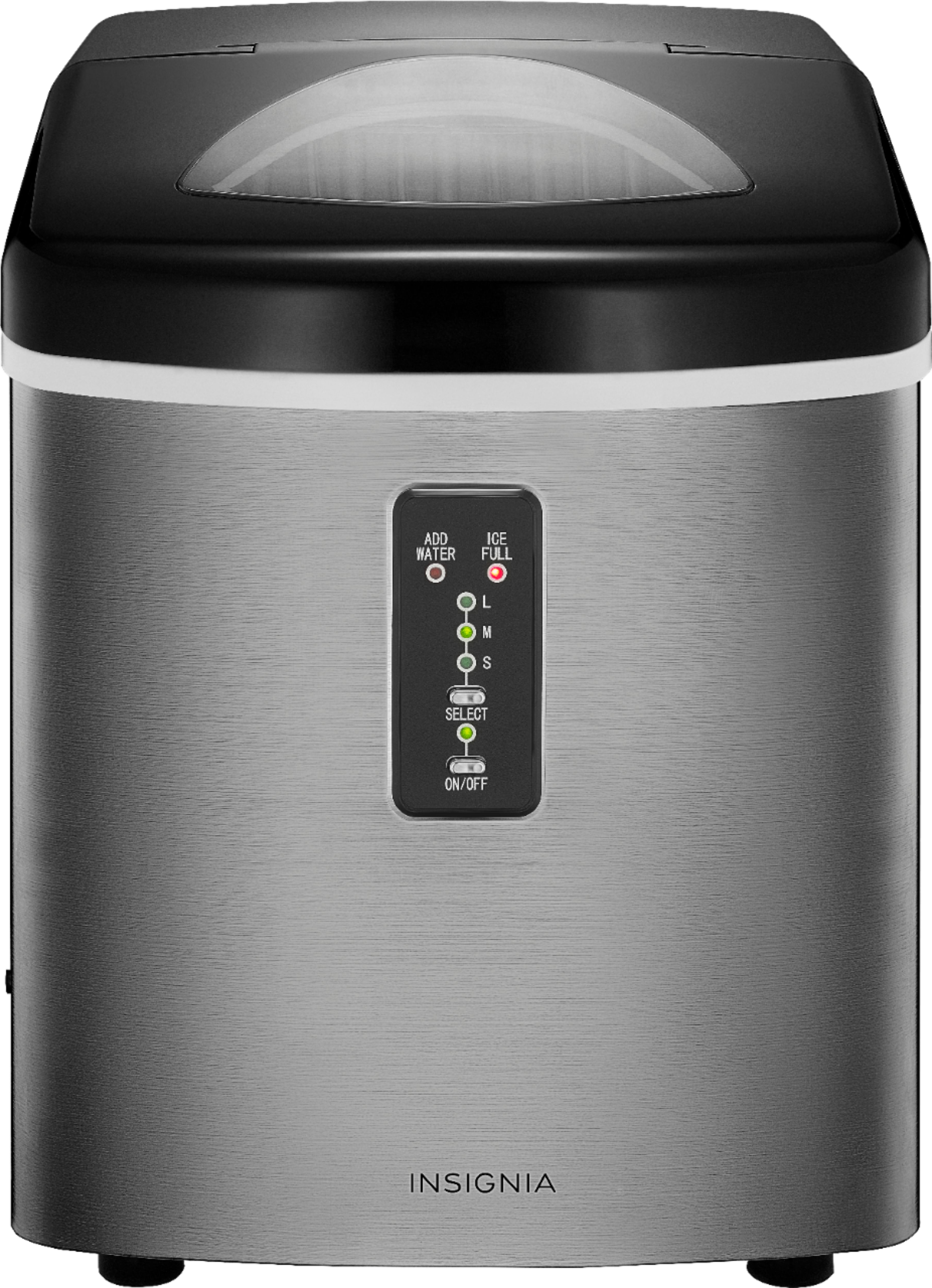 Best Buy: Insignia™ 33-Lb. Portable Ice Maker Stainless Steel NS