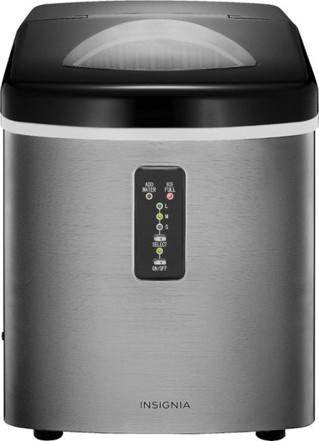 Insignia™ – 33-Lb. Portable Ice Maker – Stainless steel