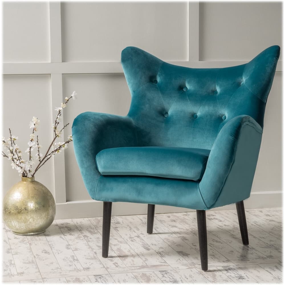 dark turquoise accent chair