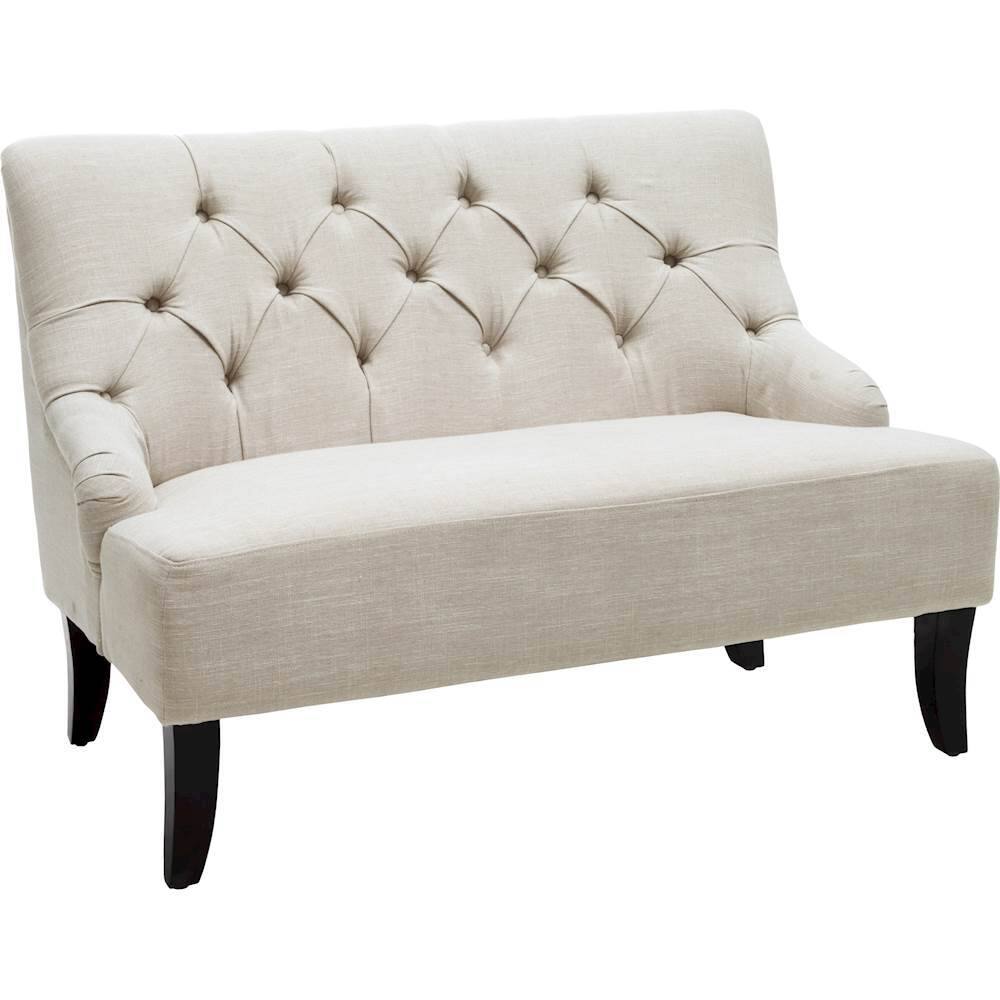 Best Buy Noble House Natalie Settee Light Beige 295262