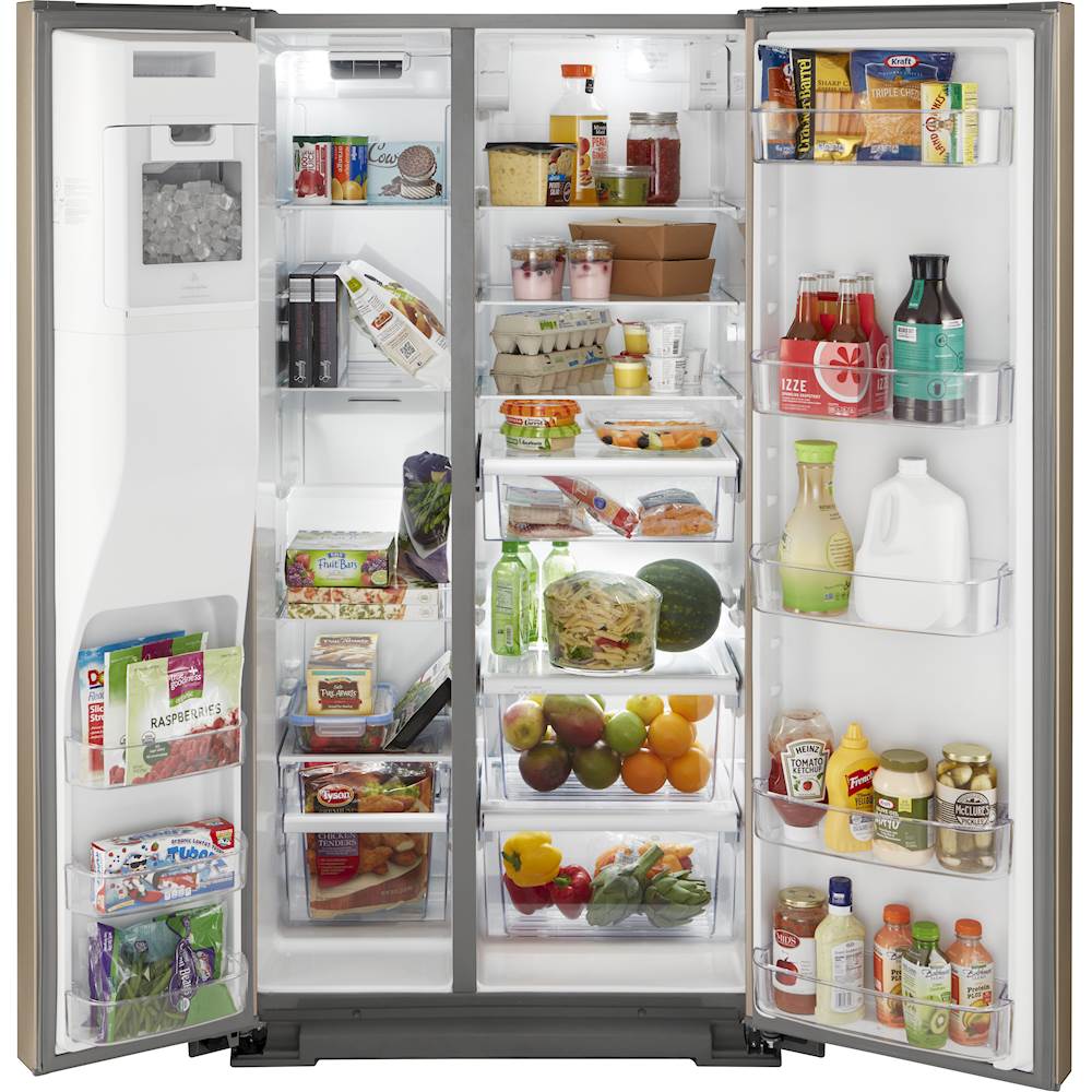 Whirlpool 20.6 Cu. Ft. Side-by-Side Counter-Depth Refrigerator Sunset ...