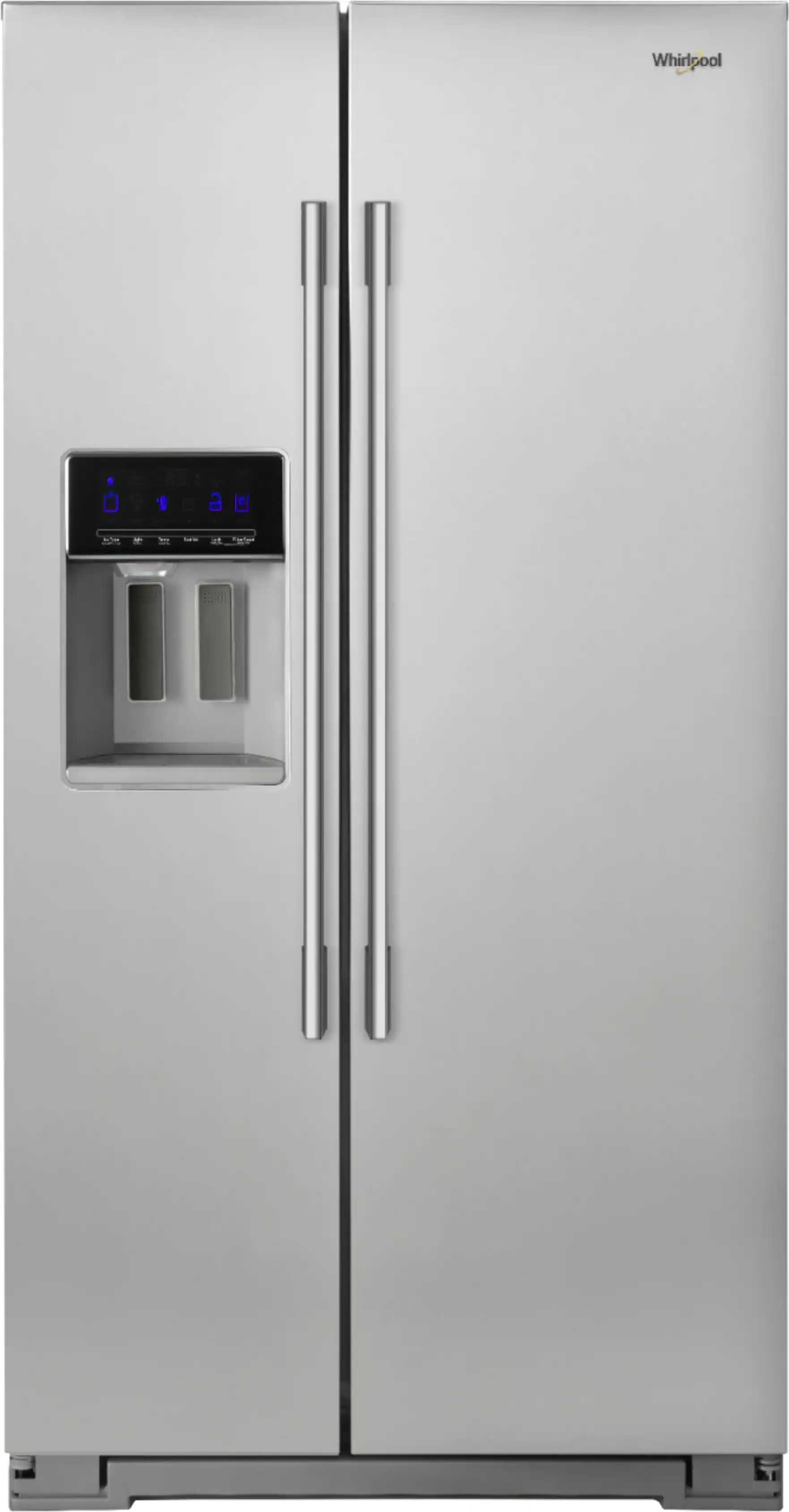 Whirlpool - 20.6 Cu. Ft. Side-by-Side Counter-Depth Refrigerator - Stainless Steel