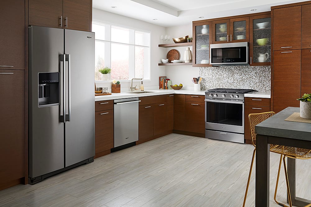 Alt View 14. Whirlpool - 20.6 Cu. Ft. Side-by-Side Counter-Depth Refrigerator - Stainless steel.