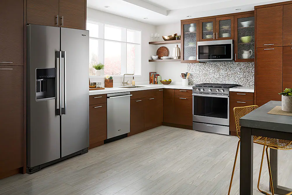 Alt View 14. Whirlpool - 20.6 Cu. Ft. Side-by-Side Counter-Depth Refrigerator - Stainless steel.