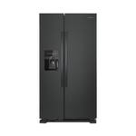 Amana - 21.4 Cu. Ft. Side-by-Side Refrigerator - Black - Front_Standard