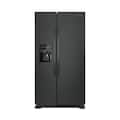 Amana - 34 in. Wide 21.4 cu. ft. Side-by-Side Refrigerator - Black