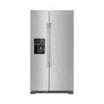 Front. Amana - 21.4 Cu. Ft. Side-by-Side Refrigerator - Stainless Steel.