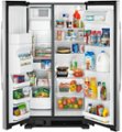 Alt View Zoom 4. Amana - 21.4 Cu. Ft. Side-by-Side Refrigerator - Stainless steel.
