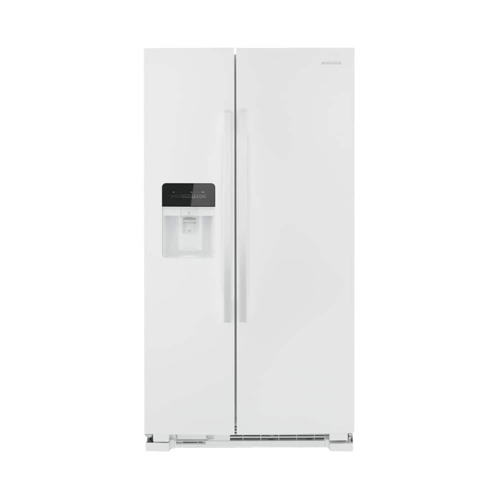 Amana - 21.4 Cu. Ft. Side-by-Side Refrigerator - White - Front_Zoom