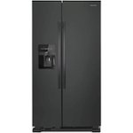 Front. Amana - 24.5 Cu. Ft. Side-by-Side Refrigerator with Water and Ice Dispenser.