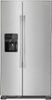 Amana - 24.5 Cu. Ft. Side-by-Side Refrigerator with Water and Ice Dispenser - Stainless steel