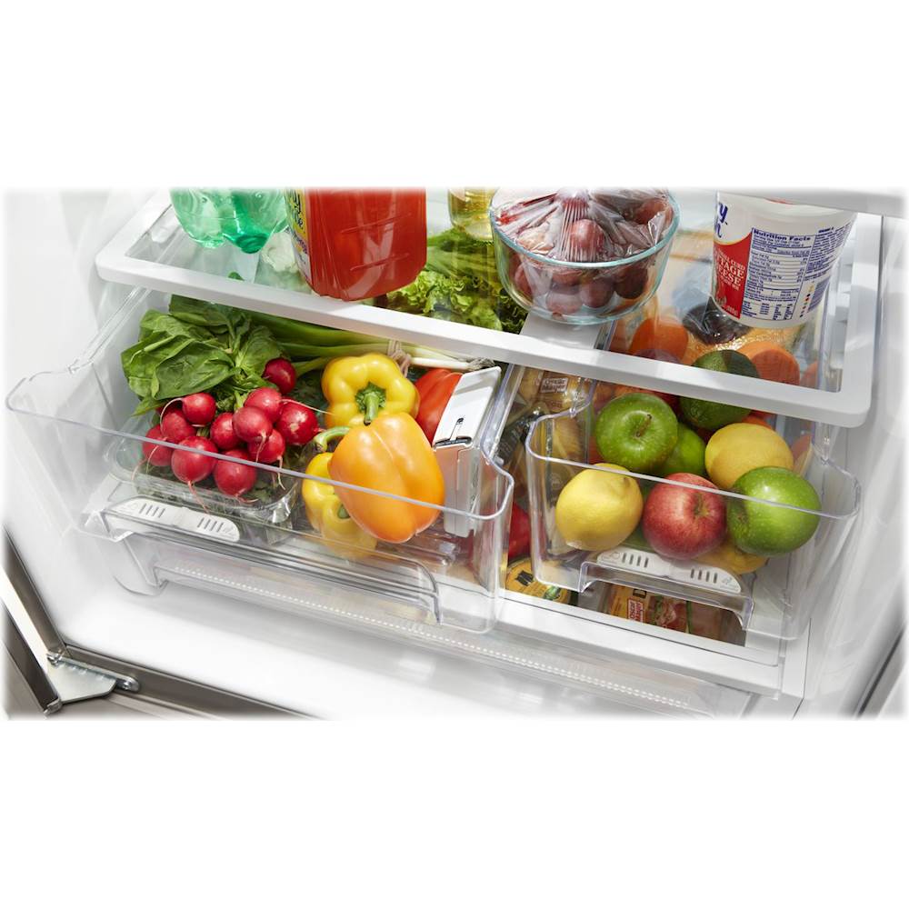 Best Buy: Whirlpool 19.7 Cu. Ft. French Door Refrigerator Stainless ...