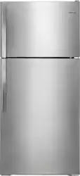 Whirlpool - 14.3 Cu. Ft. Top-Freezer Refrigerator - Monochromatic Stainless Steel - Front_Zoom