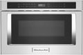 KitchenAid - 24" 1.2 Cu. Ft. Built-In Microwave Drawer - Stainless Steel