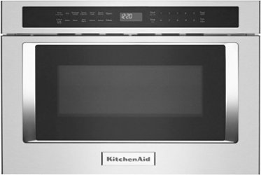 KitchenAid - 24" 1.2 Cu. Ft. Built-In Microwave Drawer - Stainless Steel - Front_Zoom