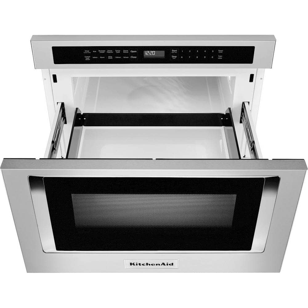 Alt View 14. KitchenAid - 24" 1.2 Cu. Ft. Built-In Microwave Drawer - Stainless Steel.