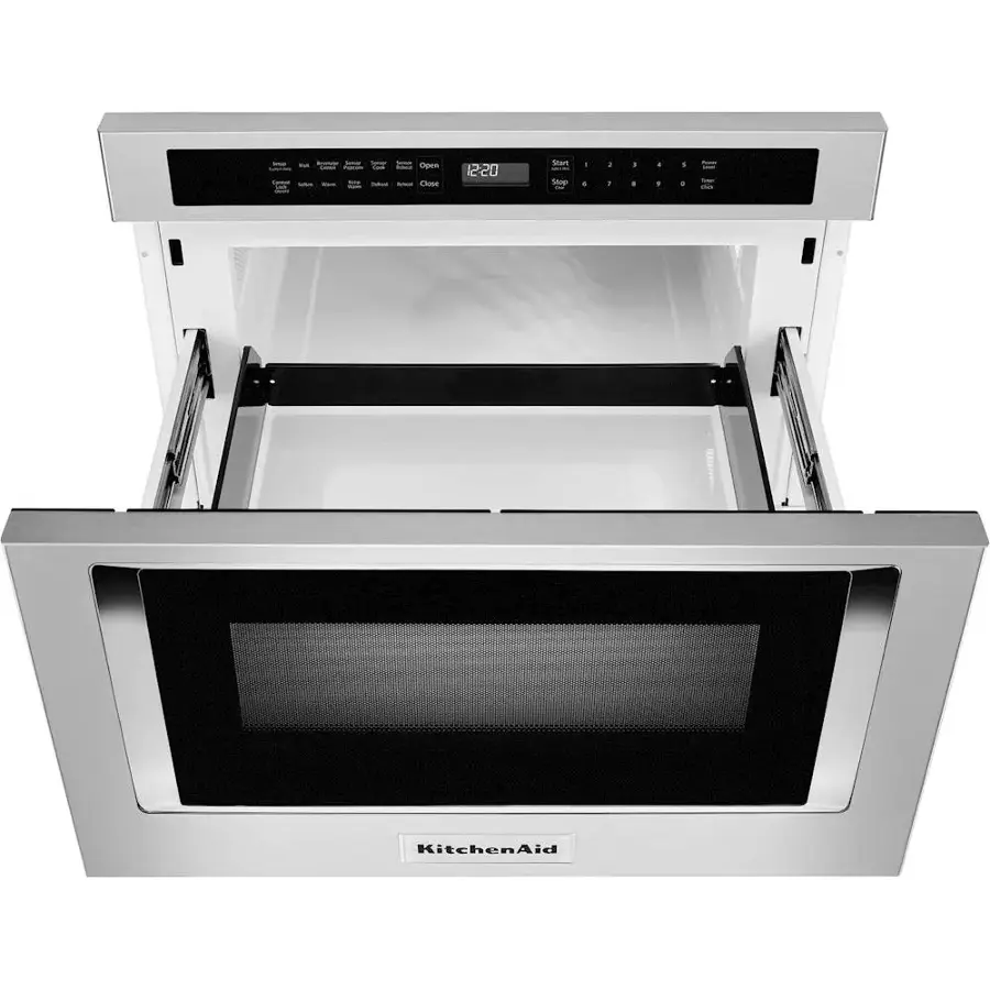Alt View 14. KitchenAid - 24" 1.2 Cu. Ft. Built-In Microwave Drawer - Stainless Steel.