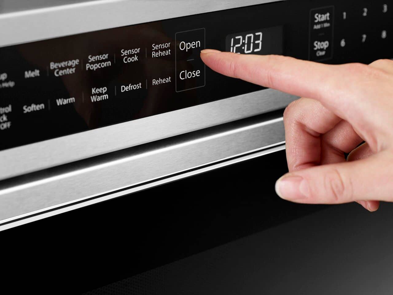 Alt View 19. KitchenAid - 24" 1.2 Cu. Ft. Built-In Microwave Drawer - Stainless Steel.