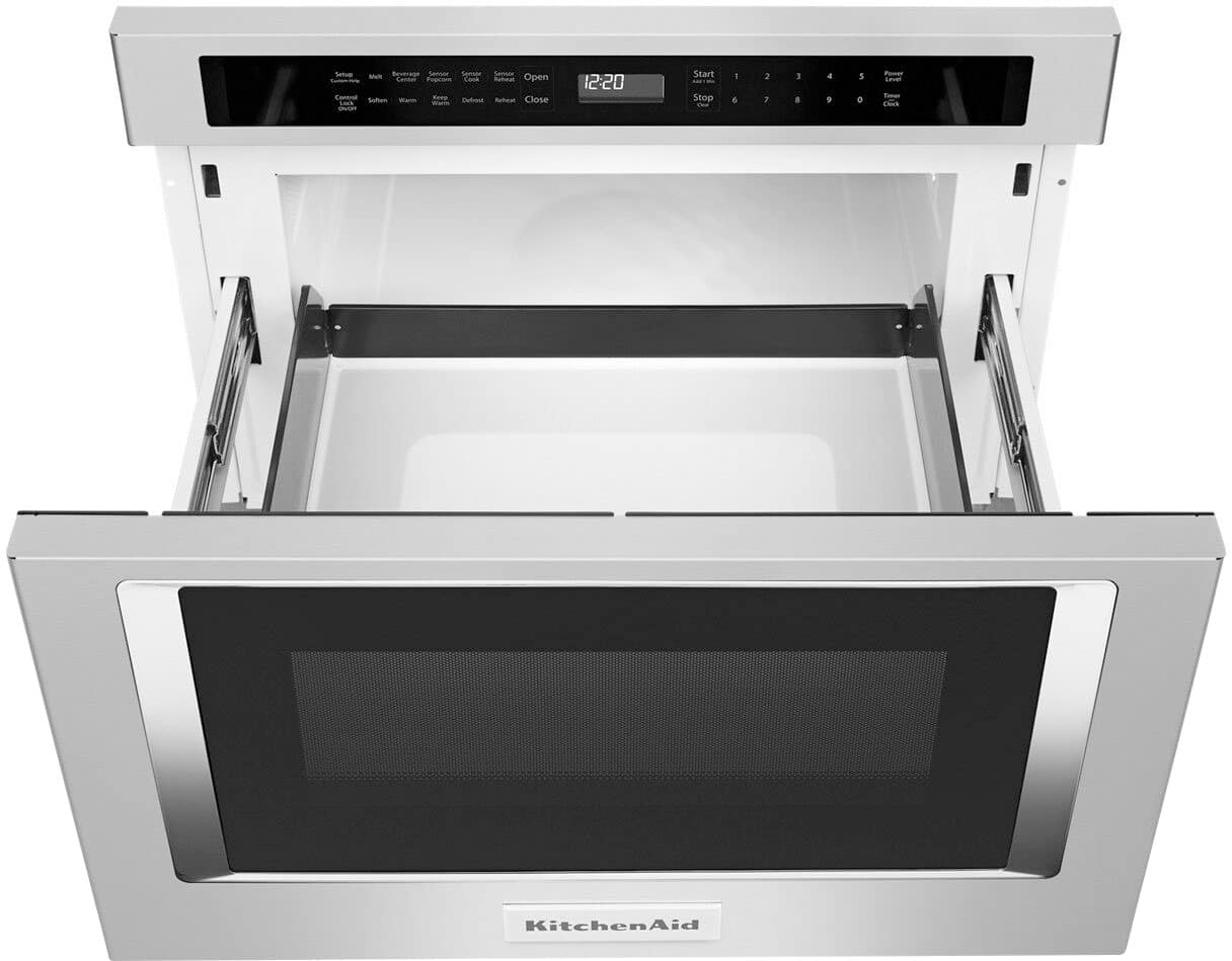 Alt View 1. KitchenAid - 24" 1.2 Cu. Ft. Built-In Microwave Drawer - Stainless Steel.