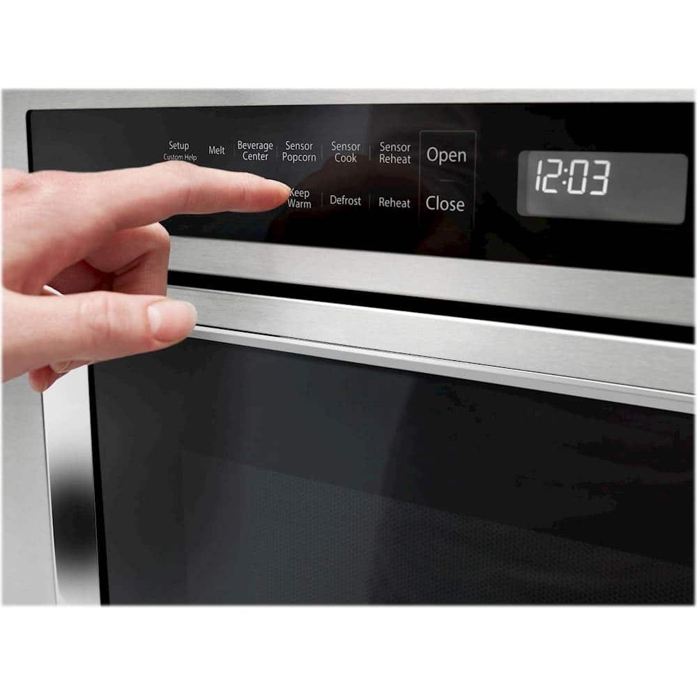 Alt View 20. KitchenAid - 24" 1.2 Cu. Ft. Built-In Microwave Drawer - Stainless Steel.