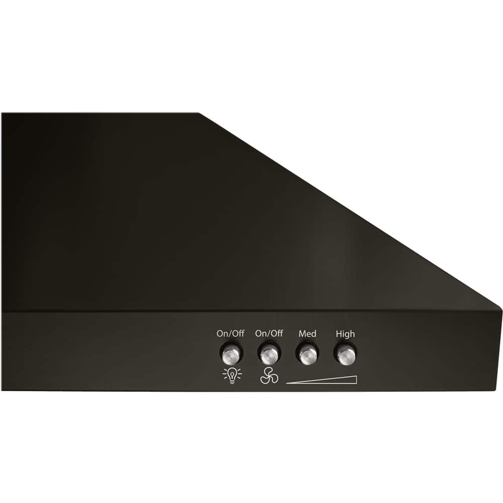 Alt View 14. Whirlpool - 30" Convertible Range Hood - Black stainless steel.