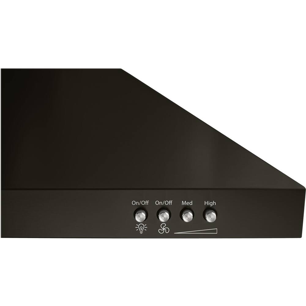 Alt View 14. Whirlpool - 30" Convertible Range Hood - Black stainless steel.