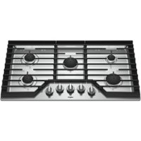 Whirlpool - 36" Gas Cooktop - Stainless Steel - Front_Zoom