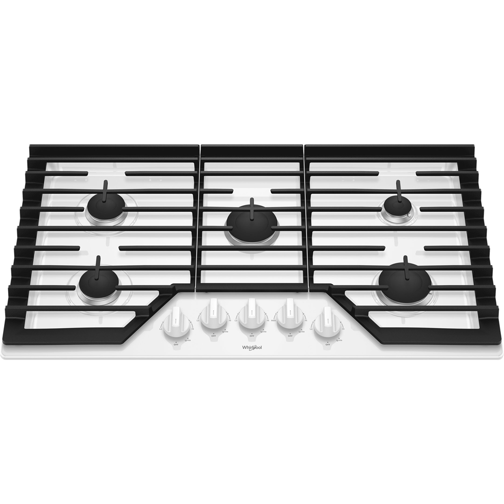 Whirlpool – 36″ Gas Cooktop – White