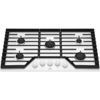 Whirlpool - 36" Gas Cooktop - White - Front_Zoom