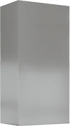 Front. Zephyr - Titan Wall Duct Cover Extension - Stainless Steel.