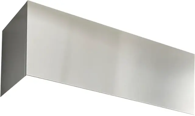 Front. Zephyr - Duct Cover Extension - Stainless Steel.