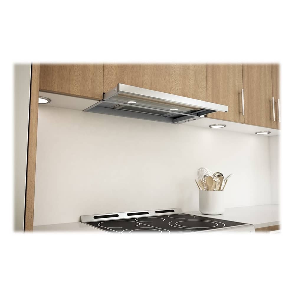 Alt View 12. Zephyr - Core Collection Pisa 24" Convertible Range Hood - Stainless steel.