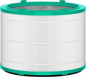 Dyson - Genuine Air Purifier Replacement Filter (HP01, HP02, DP01) 360° Glass HEPA Filter - Green/White - Front_Zoom