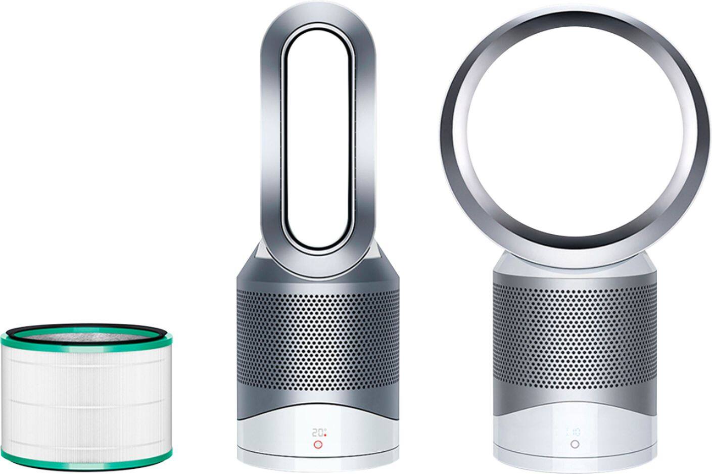 Alt View 11. Dyson - Genuine Air Purifier Replacement Filter (HP01, HP02, DP01) 360° Glass HEPA Filter - Green/White.